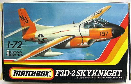 Matchbox 1/72 Douglas F3D-2 Skyknight - (F3D2), PK134 plastic model kit
